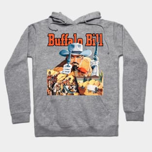 Buffalo Bill On The Horizon Western Cowboy Retro Comic Hoodie